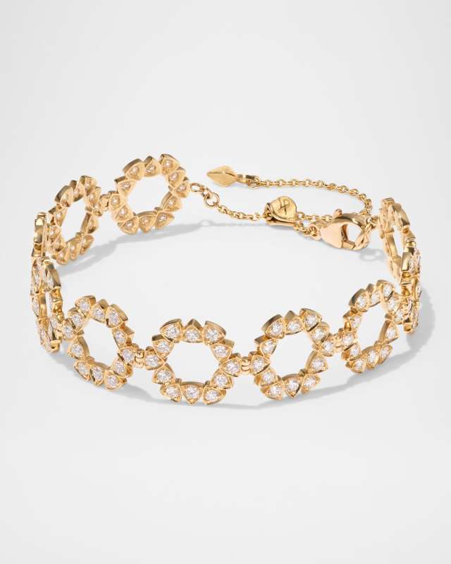 18K Yellow Gold Della Bracelet with Diamonds